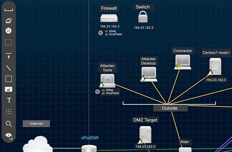 Topology Builder: show and hide detail panel interaction