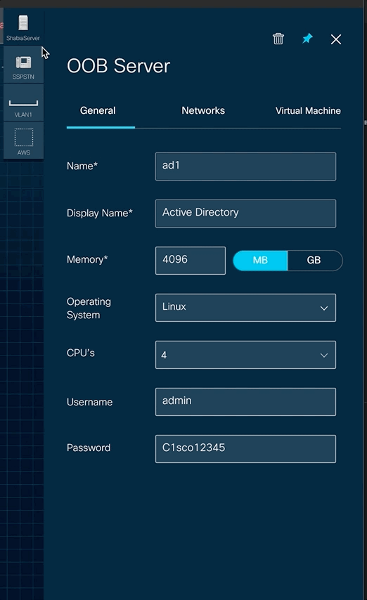 Topology Builder: tabbed right column interaction
